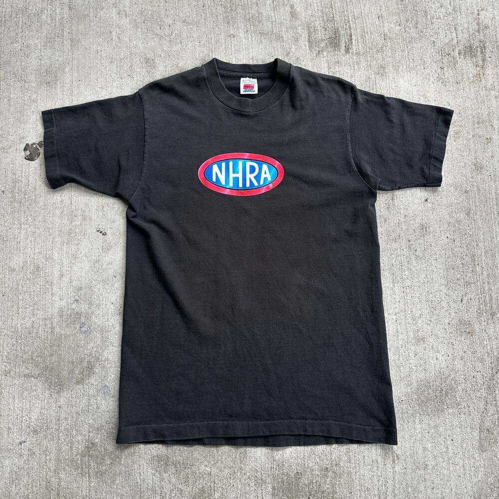 Vintage 90s NHRA National Hot Rod Association Speed Limit 325 T-Shirt